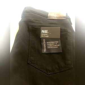 Mens Paige black jeans